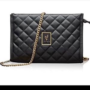 Black quilted younique bag